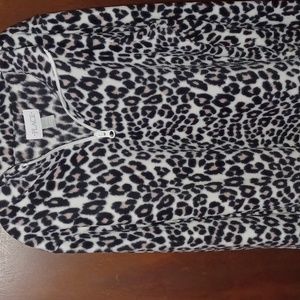 Children's Place Girls Animal Print , LG 10/12 fleece pullover